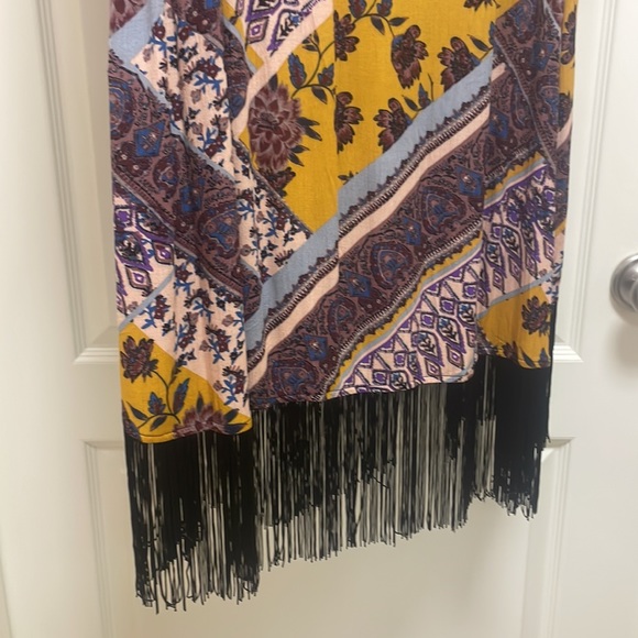 New with Tag- Oddy brand- gorgeous fringed duster, or dress. S, M, L - Picture 4 of 7